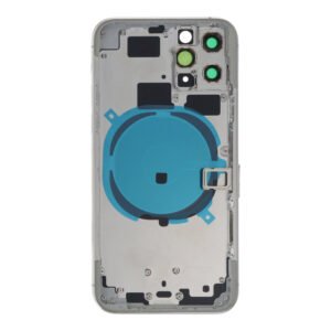 Apple iPhone 11 Pro - Middle Frame Battery Door Back and Bezel + Small Parts White With Logo OEM