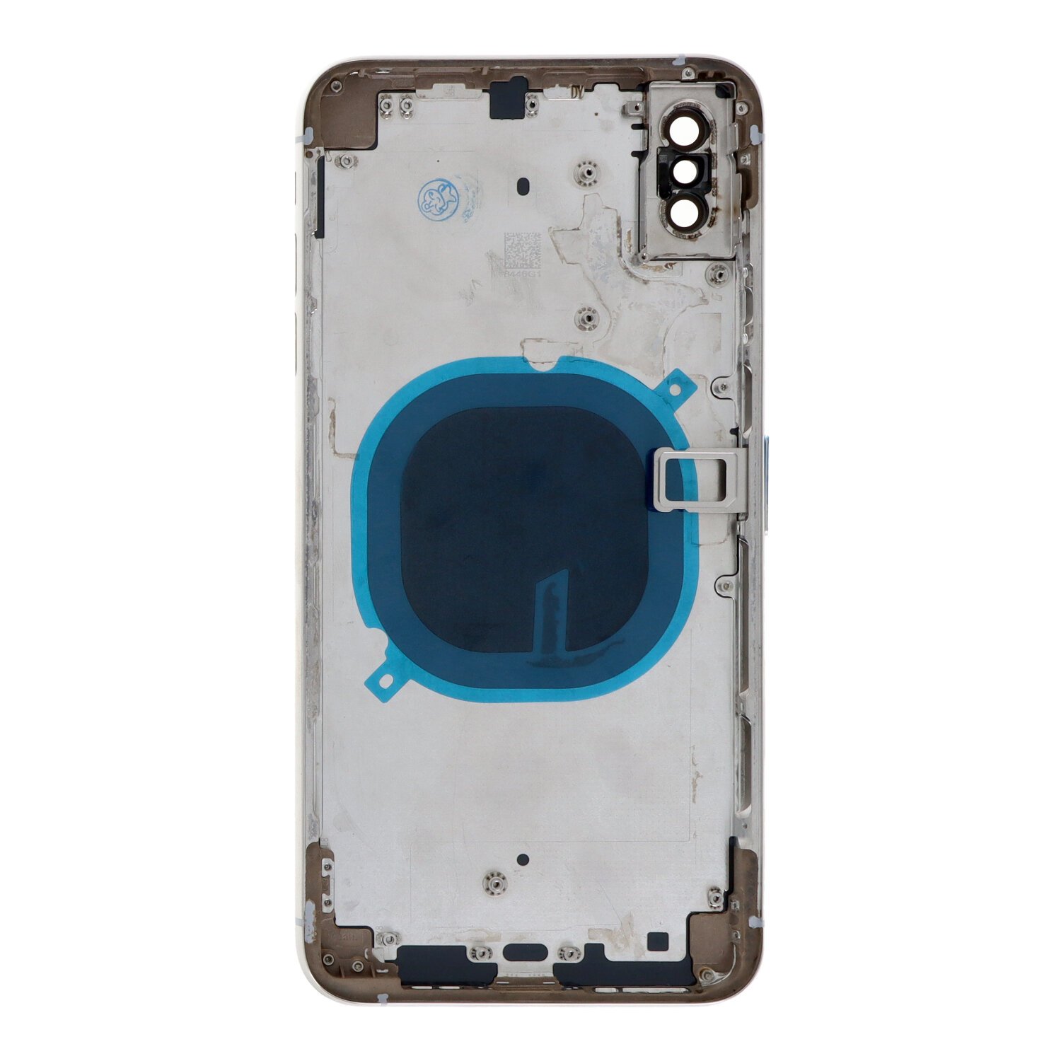 Apple iPhone XS Max - Middle Frame Housing Battery Back Cover and Bezel + Small Parts White With Logo OEM