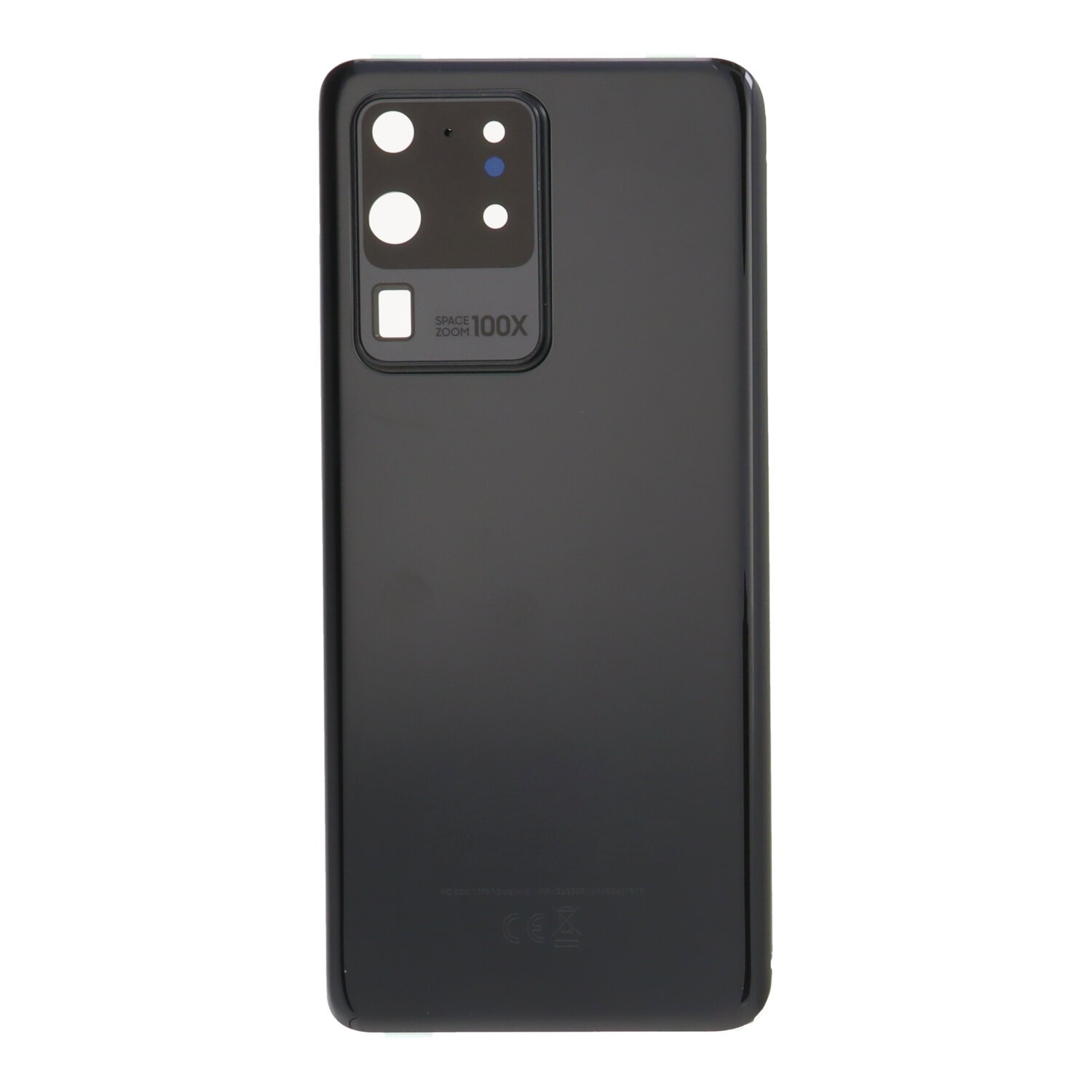 Samsung Galaxy S20 Ultra G988B / S20 Ultra 5G - Battery Door + Battery Door Adhesive + Back Camera Lens and Bezel Black OEM
