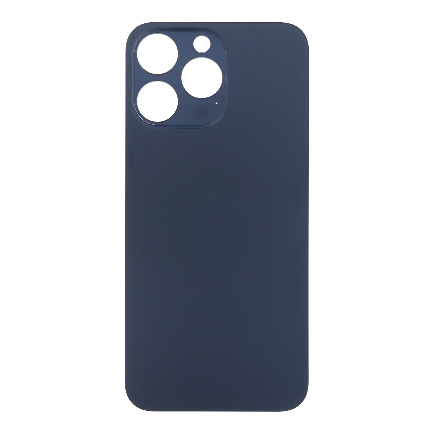 Apple iPhone 15 Pro Max - Battery Door with Adhesive Large Hole Blue Titanium With Logo OEM