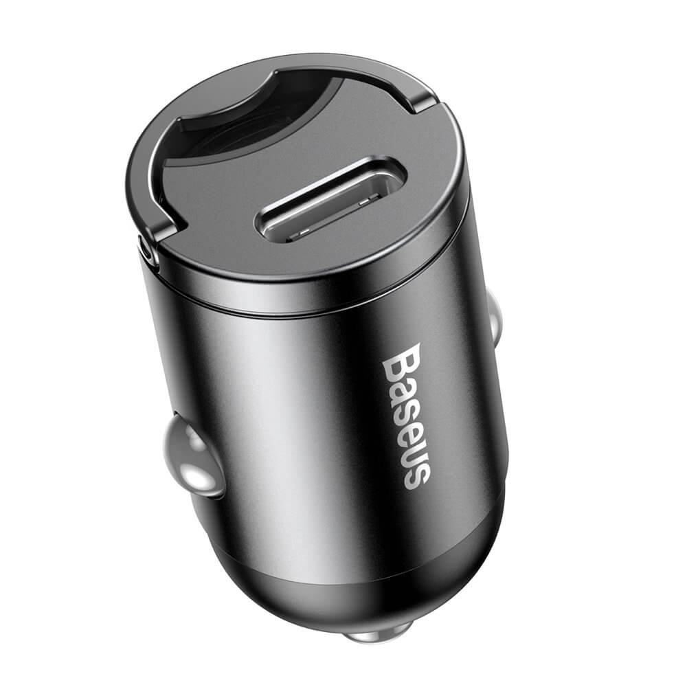BASEUS 12V 30W, 1x USB-C, Tiny Star Mini (γκρι) – VCHX-B0G