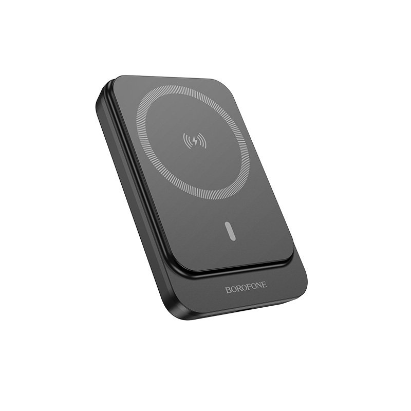 Borofone Power Bank 10000mAh BJ63A Nimble – Type C – PD 20W μαγνητικό με επαγωγική φόρτιση μαύρο