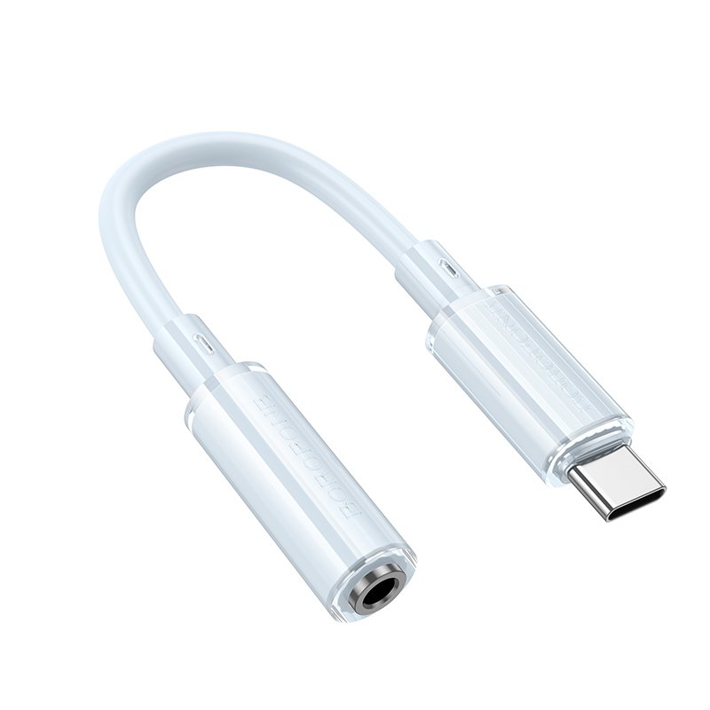 Borofone Adapter BV22 Lemon – Type C σε jack 3,5mm (DAC) – μπλε