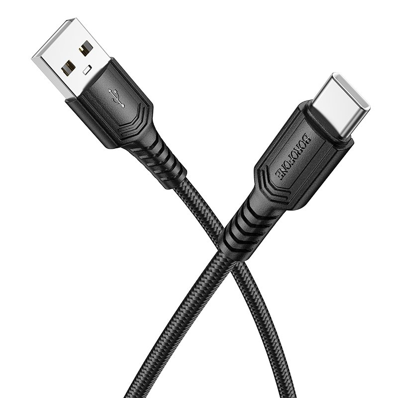 Borofone Cable BX116 Certain - USB to Type C - 3A 1 metre black