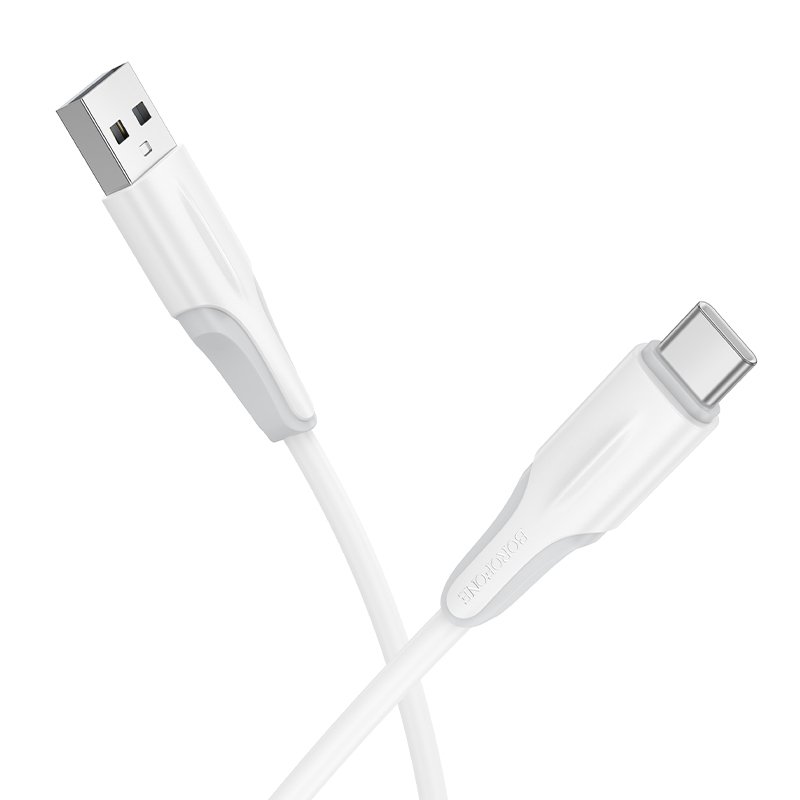 Borofone Cable BX119 New – USB to Type C – 3A 1 metre white