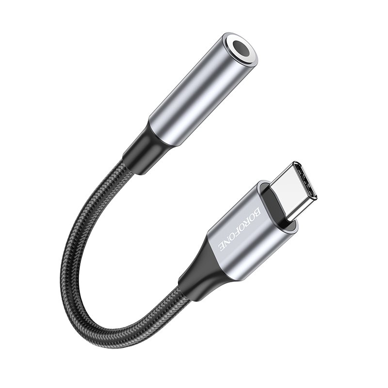Borofone Adapter BV16 – Type C σε υποδοχή jack 3,5mm – μαύρο (DAC)