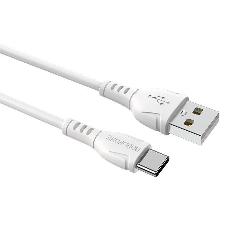 Borofone Cable BX51 Triumph – USB to Type C – 3A 1 μέτρο λευκό