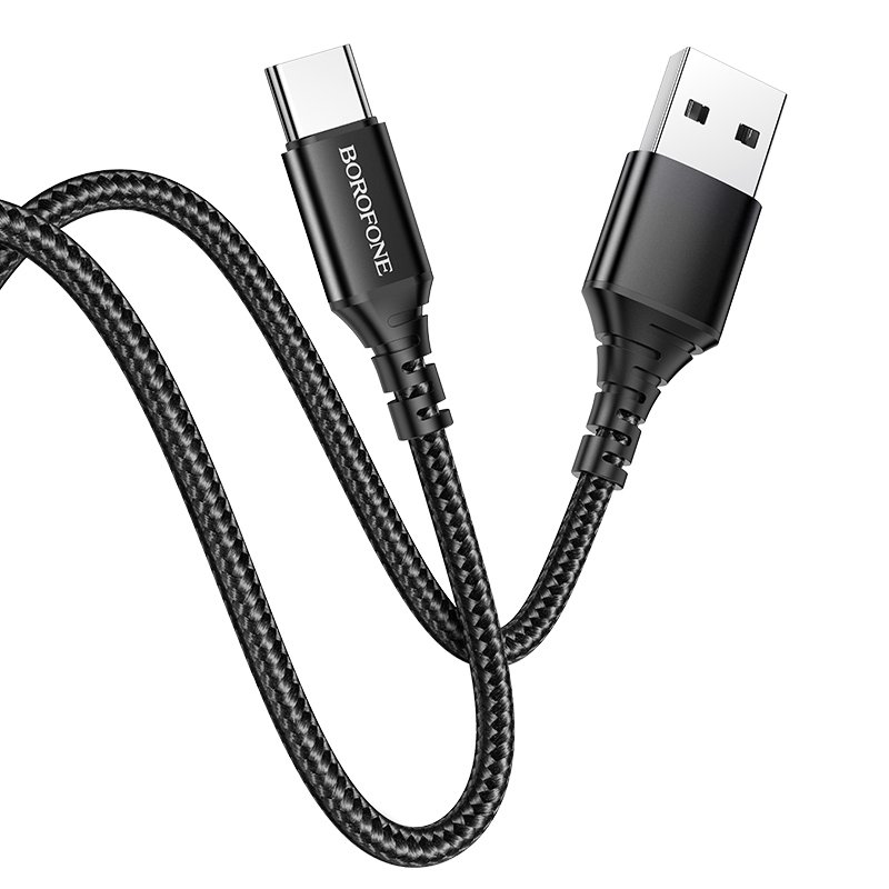 Borofone Cable BX54 Ultra Bright – USB to Type C – 3A 1 metre black