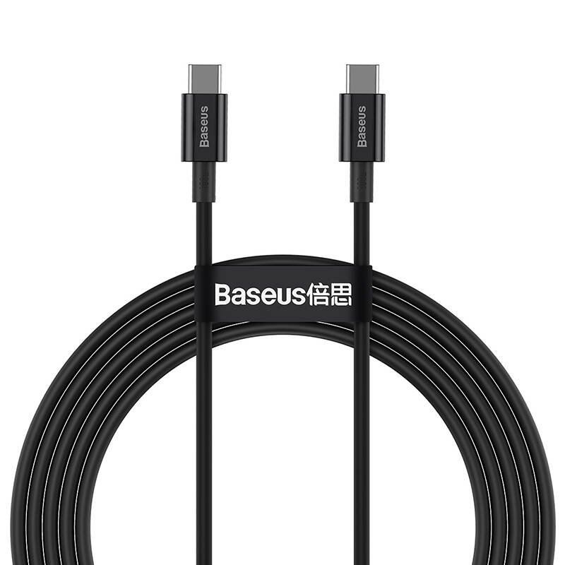 BASEUS Cable Type-C - Type-C, 2m, 100W, Superior S (black) - CATYS-C01