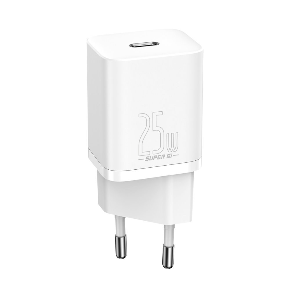 BASEUS 220V 25W, 1*USB-C, Super Si (white) - CCSP020102