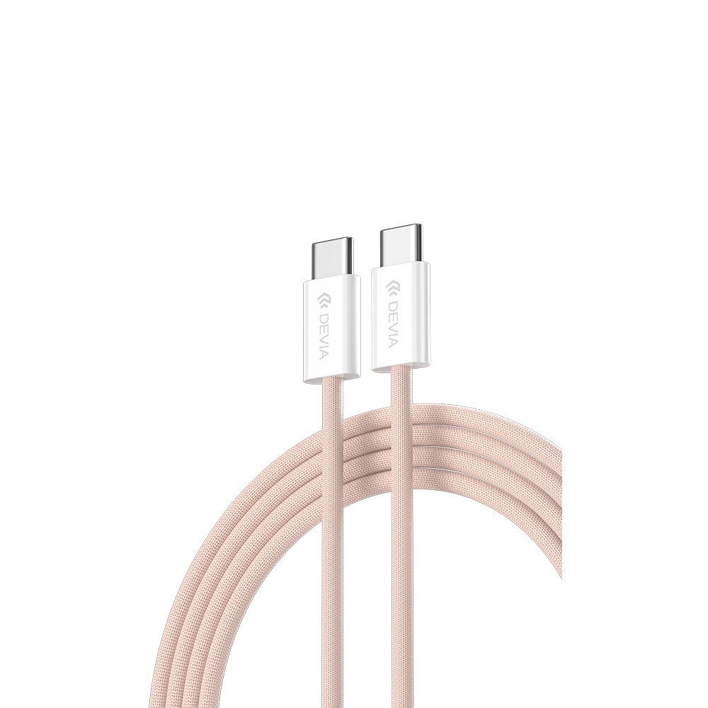 Devia καλώδιο Smart EC325 PD USB-C – USB-C 1m 60W 3A ροζ