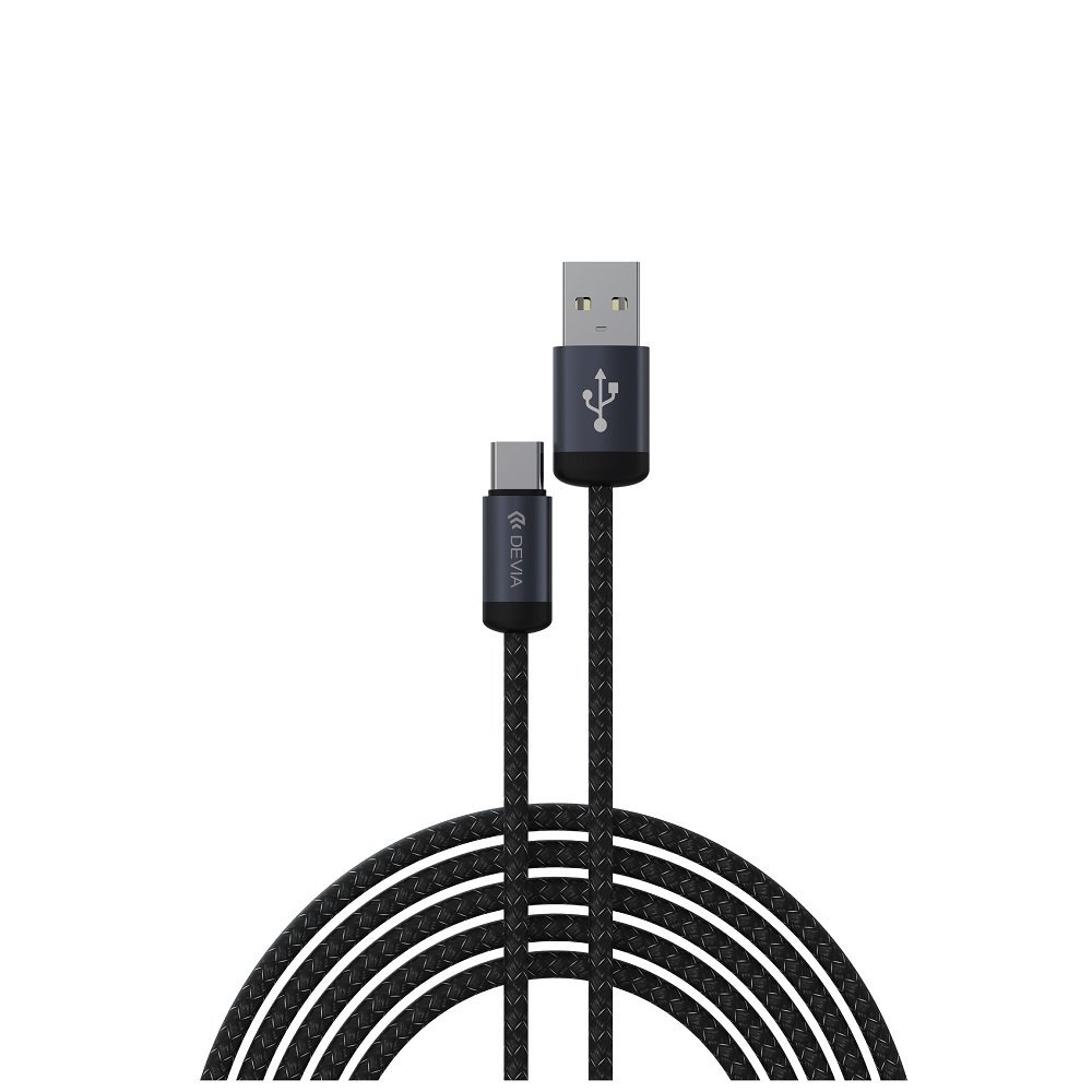 Devia cable Gracious EC649 USB-Α - USB-C 1m 2A black