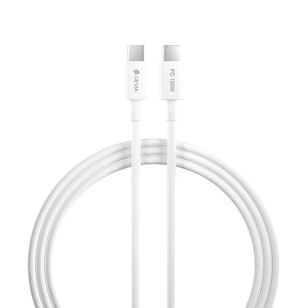 Devia καλώδιο Smart EC317 PD USB-C – USB-C 1,5m 100W 5A λευκό