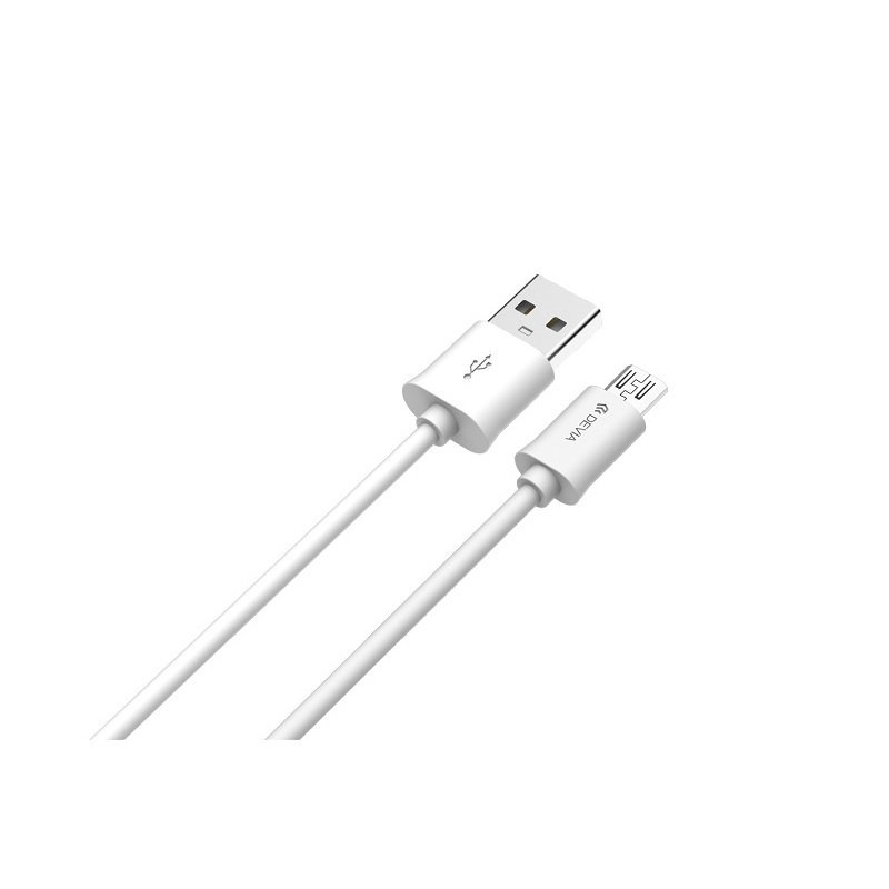 Devia καλώδιο Smart USB – microUSB 2m 2,1A λευκό