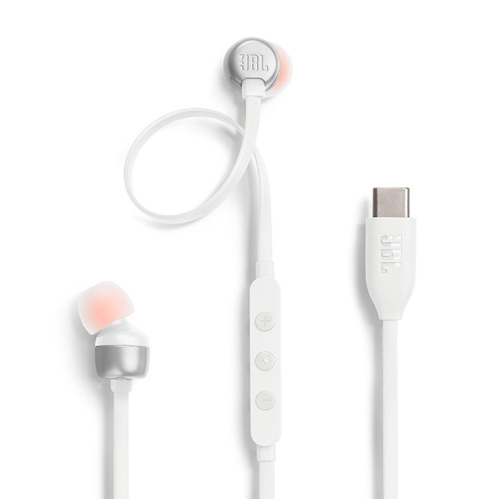 JBL Tune 310C In-Ear USB-C Headphones White