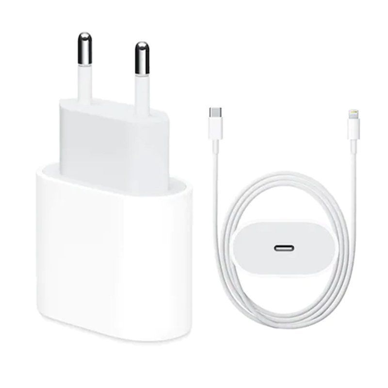Travel Charger 20W 1*USB-C + Type-C to Lightning Cable White (Bulk)