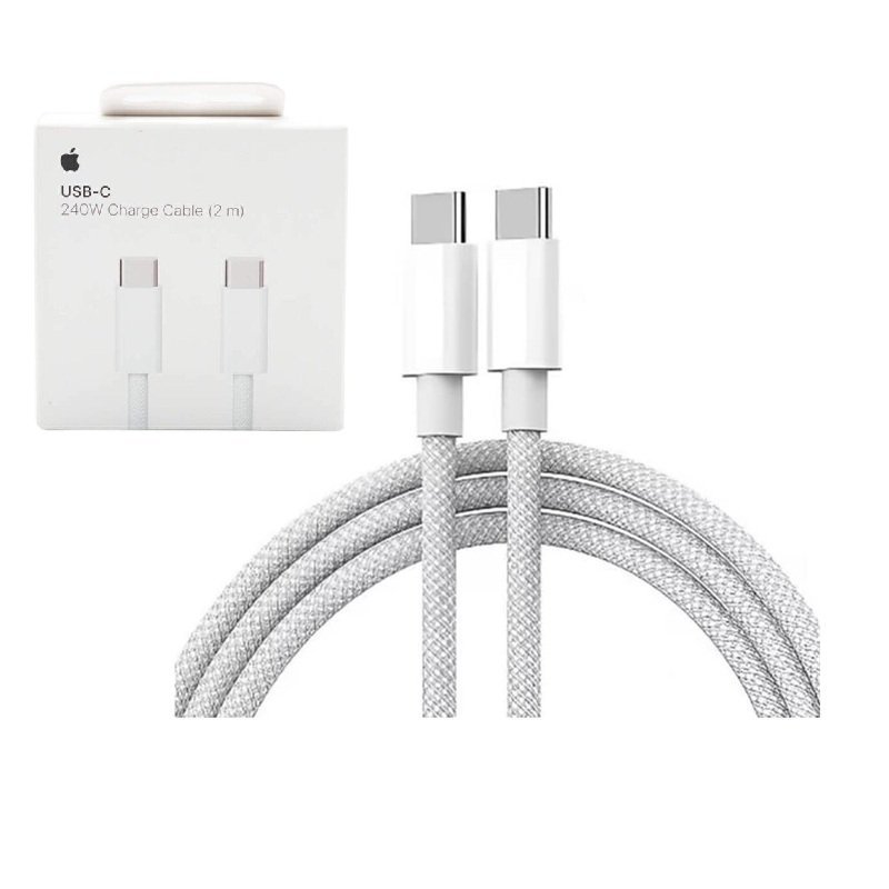 Apple Cable USB-C male - USB-C 240W Λευκό 2m (MU2G3ZM/A)
