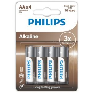 Philips LR6A4B/GRS Αλκαλικές μπαταρίες υψηλής απόδοσης 4 τμχ AA