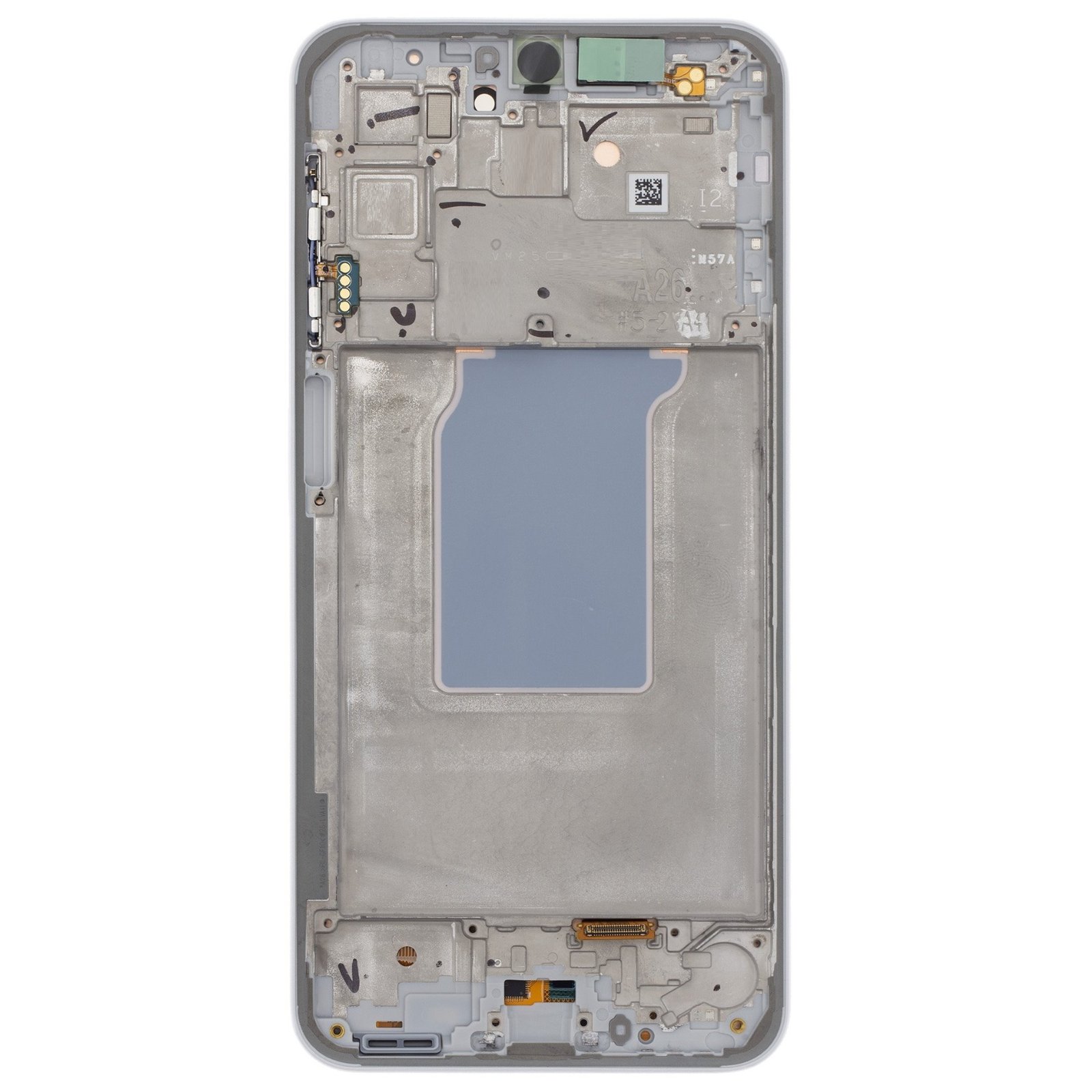 Samsung A266B Galaxy A26 5G - LCD display + Touch Unit + Front Cover White (Service Pack)