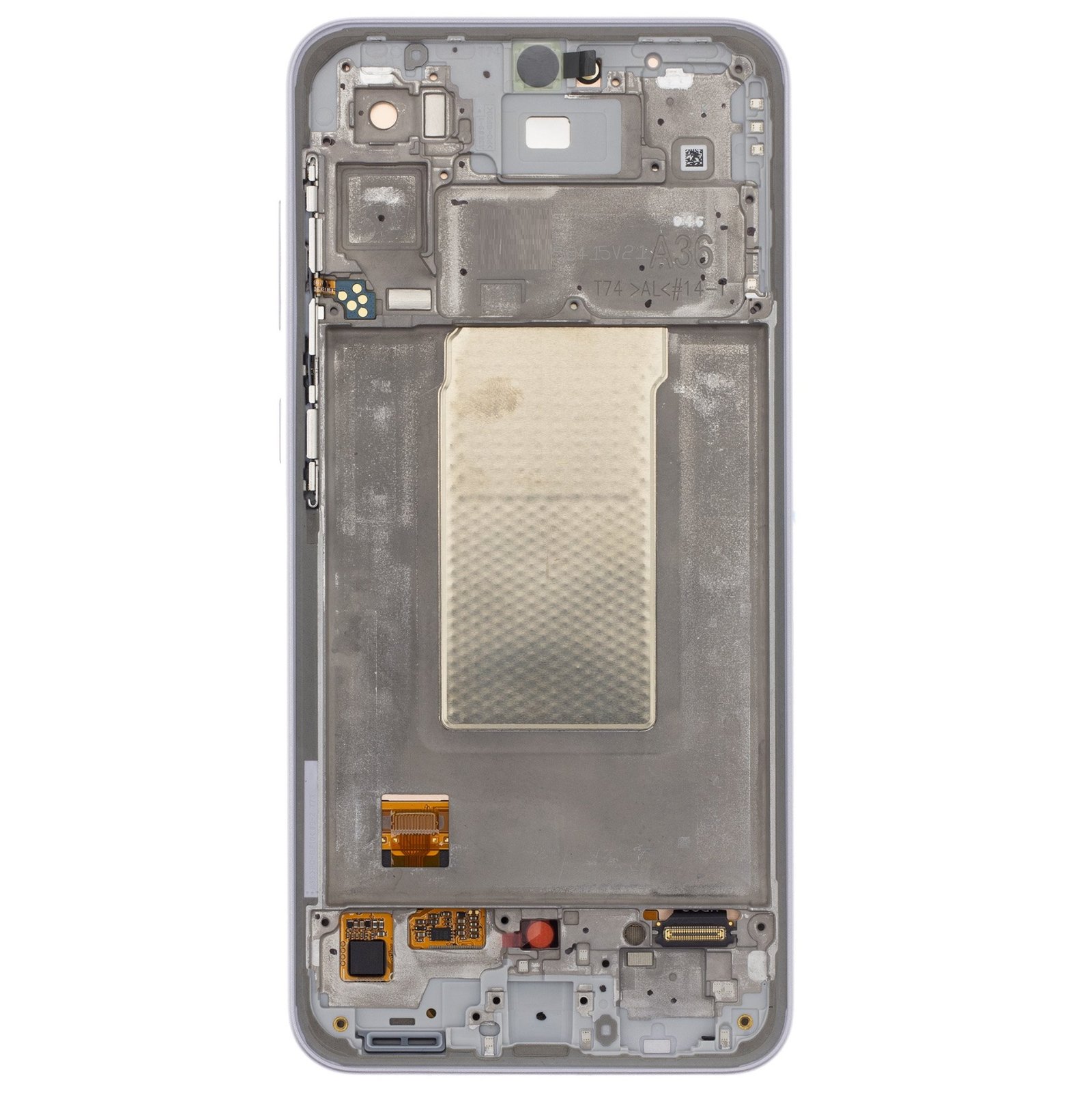 Samsung A366B Galaxy A36 5G - LCD display + Touch Unit + Front Cover Lavender (Service Pack)