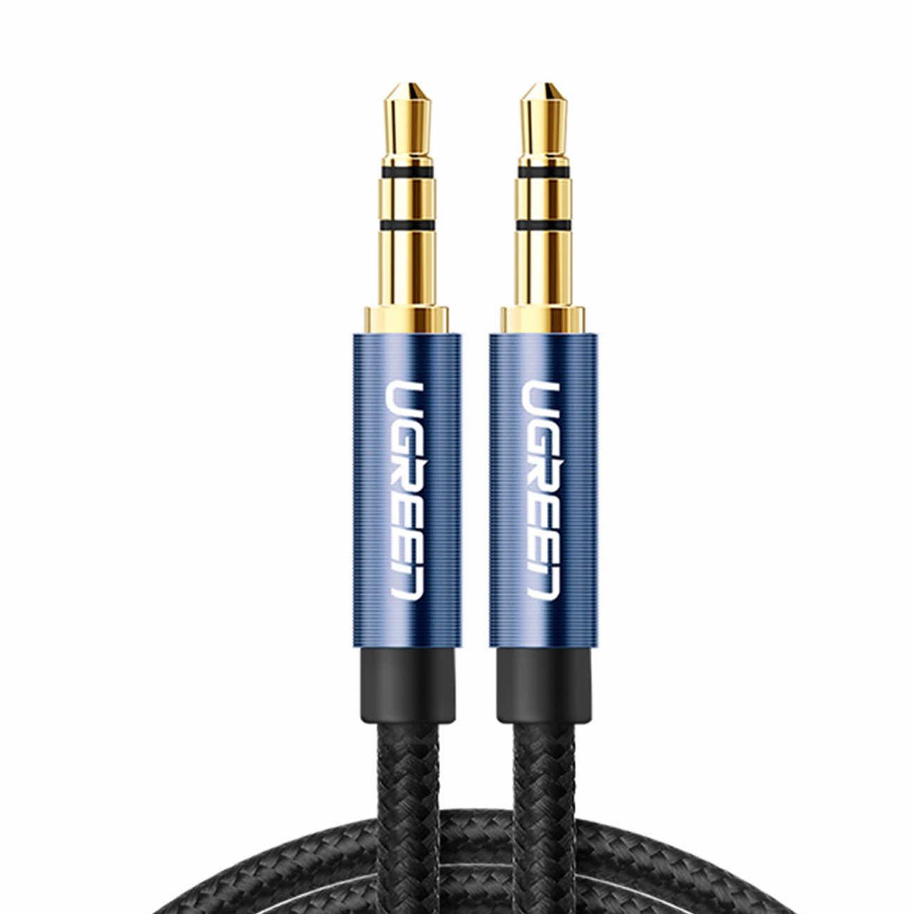 UGREEN Audio Cable AUX, 2m Braided black - AV112 / 50363