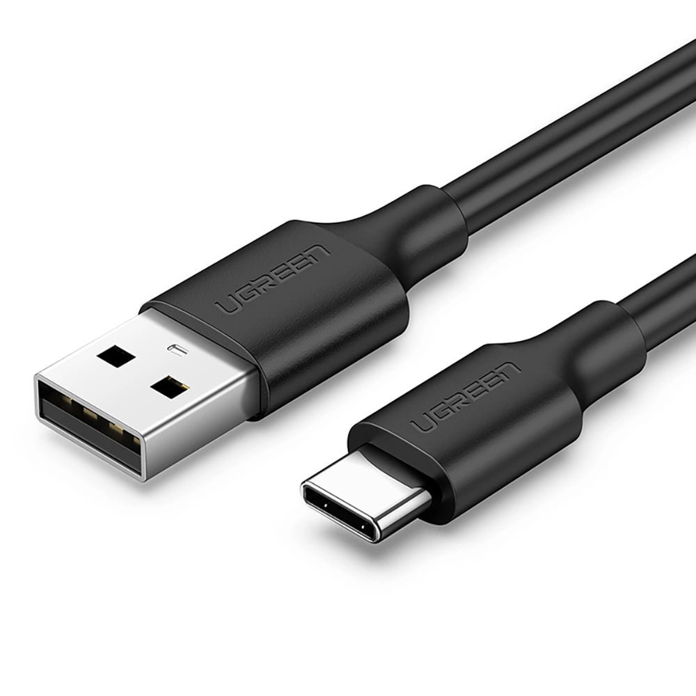 UGREEN Cable USB-A to USB-C, 0.5m, 3A, Nickel plating black – US287 / 60115