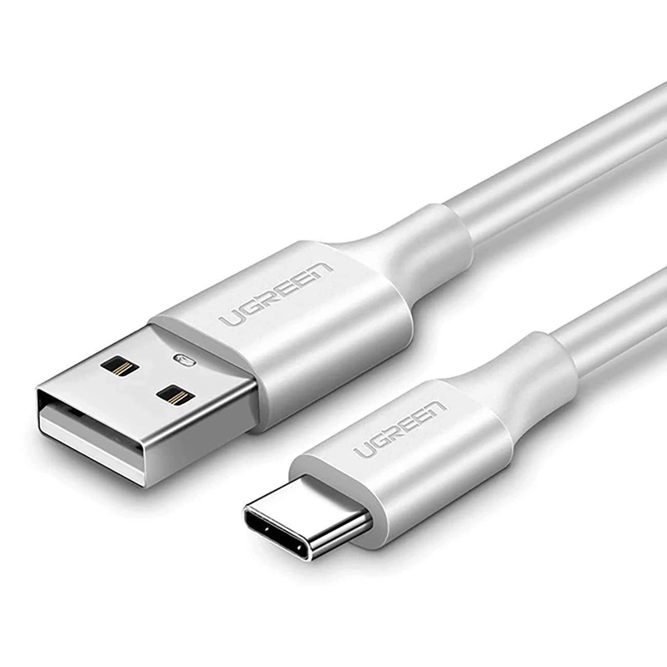 UGREEN Cable USB-A to USB-C, 1.5m, 3A, Nickel plating white - US287 / 60122