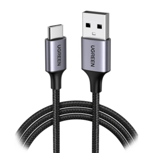 UGREEN Cable USB-A to USB-C, 0.5m, 3A, Nickel plating black – US288 / 60125