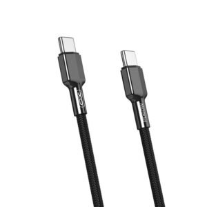 XO Cable Type-C - Type-C, 1m, 60W, Braided, NB-183B black