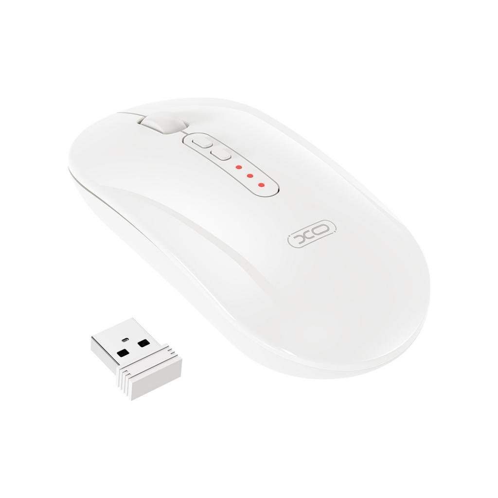 XO Wireless Mouse, Silent Tri-mode, white - M13