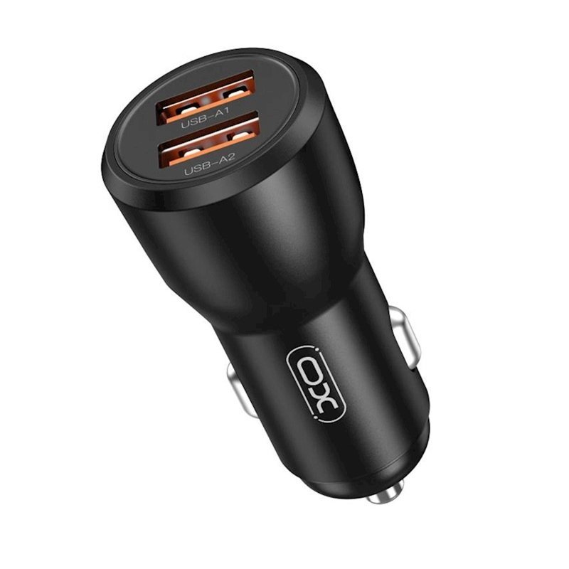 XO CC55 φορτιστής αυτοκινήτου 30W 2x USB μαύρος