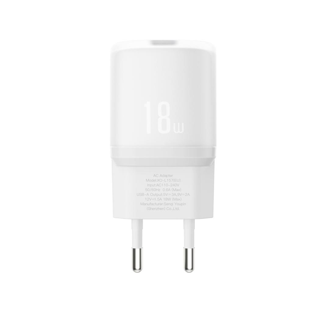 XO 220V 18W, 1*USB-A L157 white