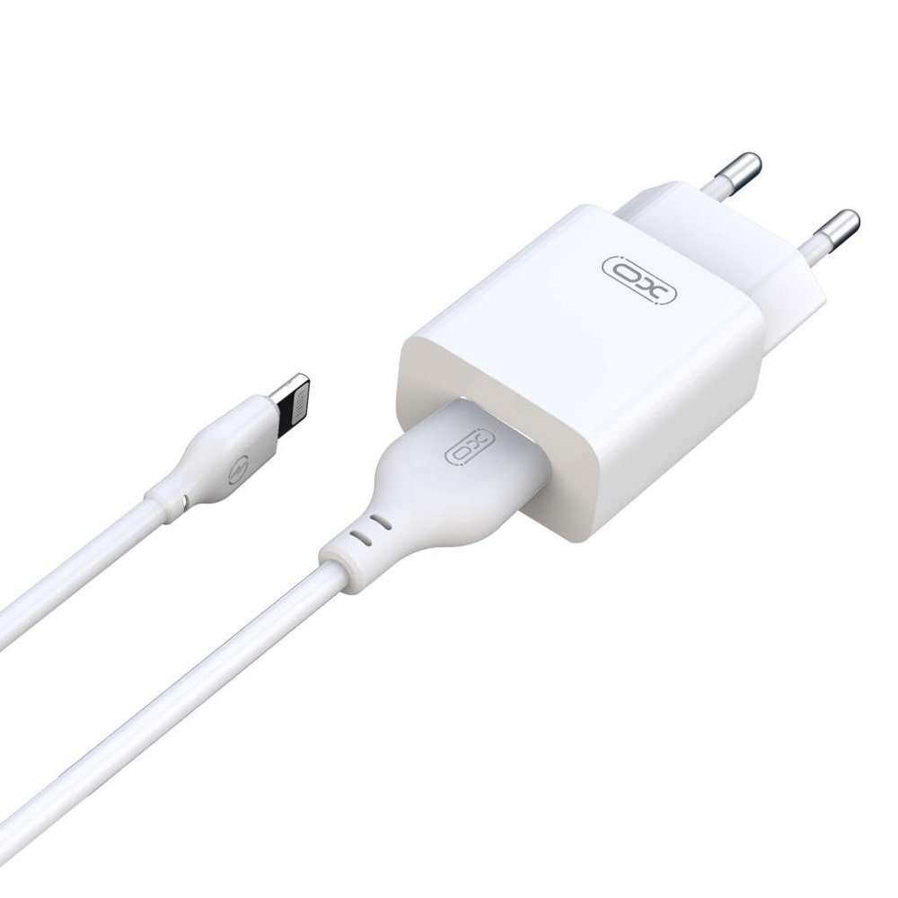 XO – L99 wall charger USB 2,4A + Lightning cable white