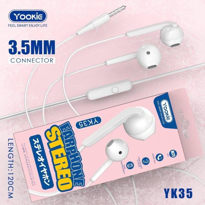 Yookie YK35 Stereo Earphones (3.5mm)