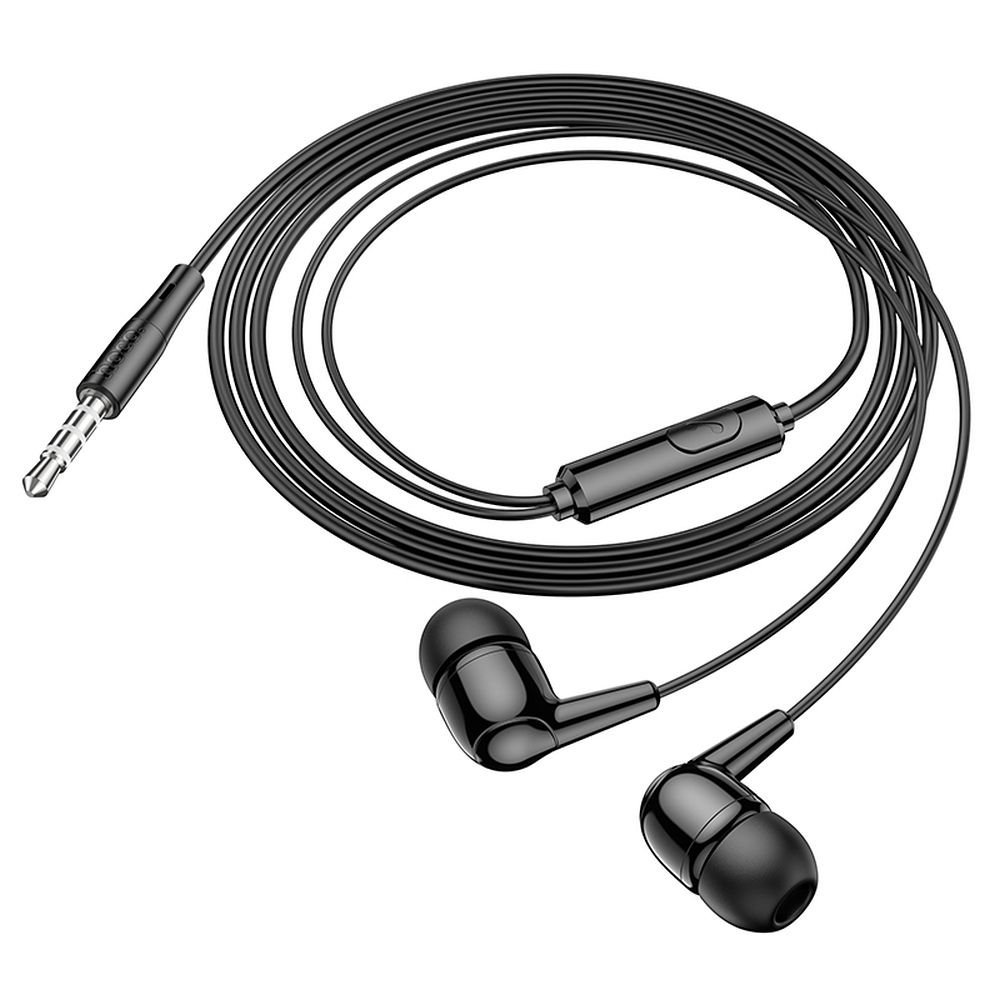 HOCO M97 wire earphones Jack 3,5 mm with microphone black