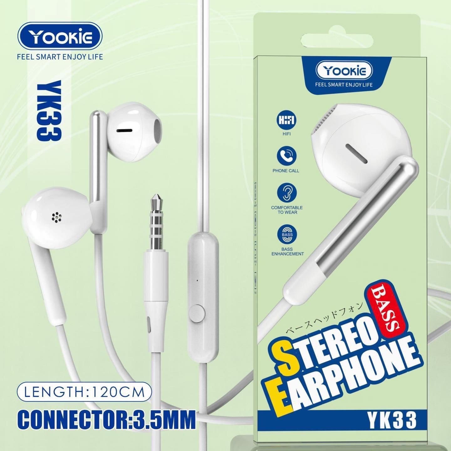 Yookie YK33 Stereo Earphone (3.5mm)