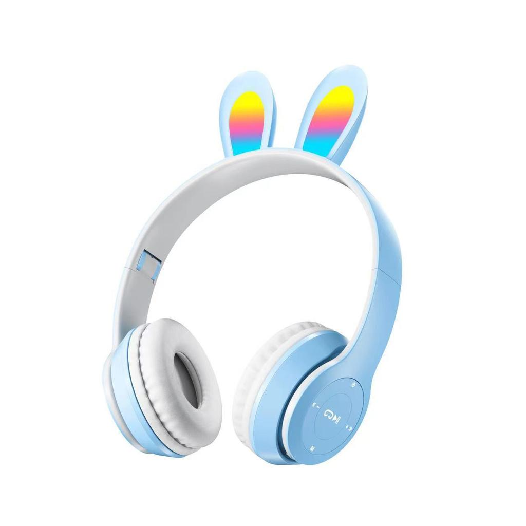 P47R Bluetooth Hands Free Bunny Lights Blue