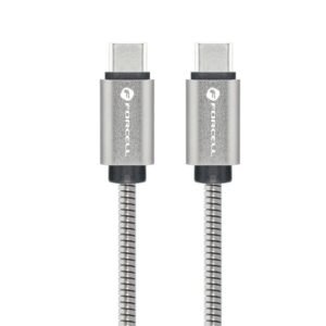 FORCELL F-ENERGY Metal C239 cable Type C to Type C PD QC4.0 5A 100W E-mark 1m silver