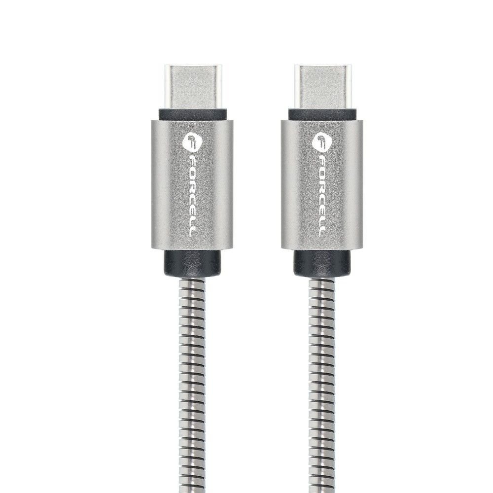 FORCELL F-ENERGY Metal C239 cable Type C to Type C PD QC4.0 5A 100W E-mark 1m silver