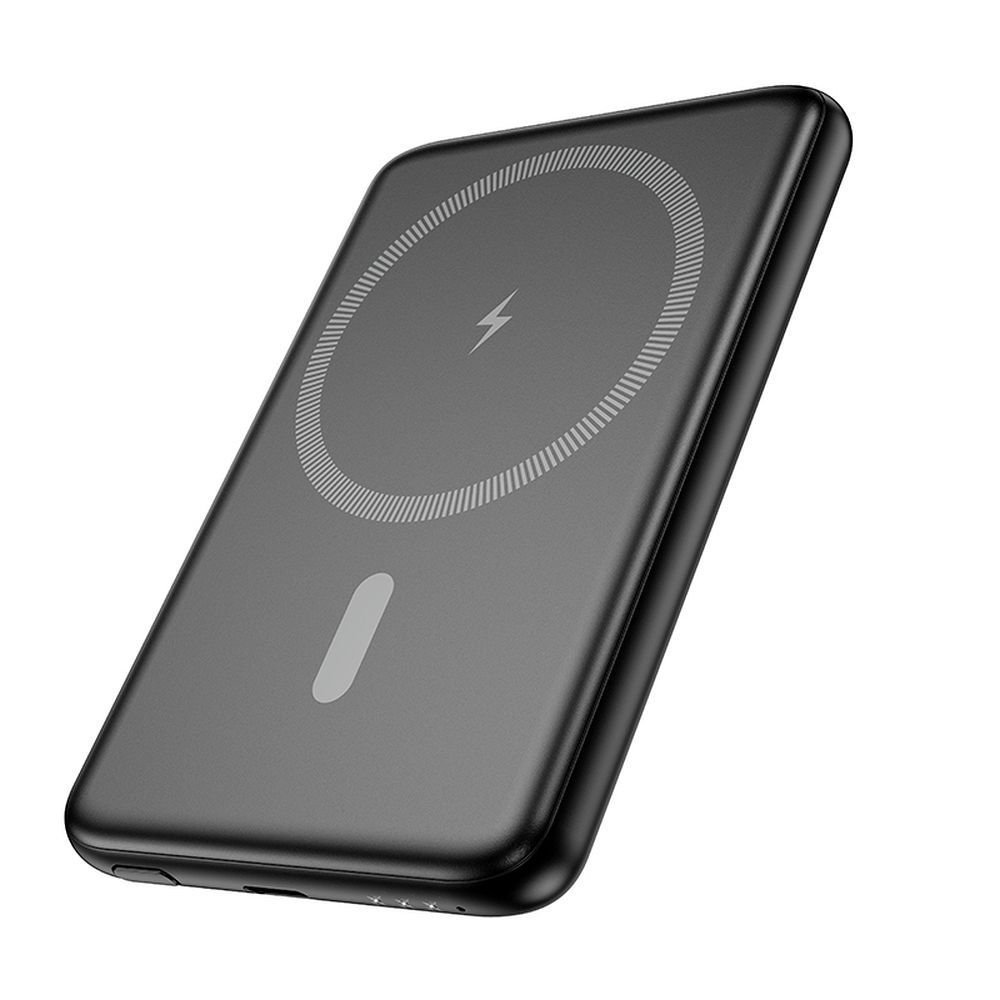 Hoco J140A powerbank 5000mAh ultra-thin συμβατό με MagSafe PD QC 2A 20W μαύρο