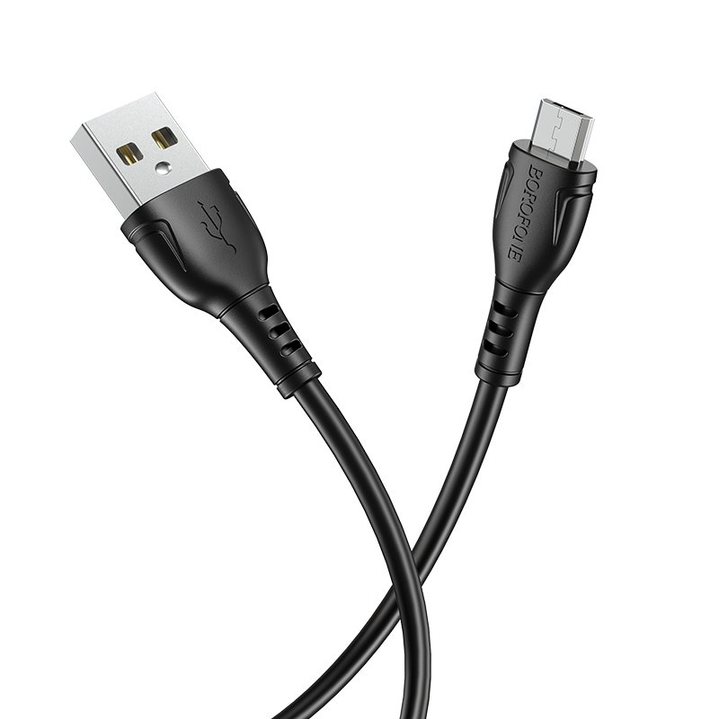 Borofone Cable BX51 Triumph – USB to Micro USB – 2,4A 1 μέτρο μαύρο
