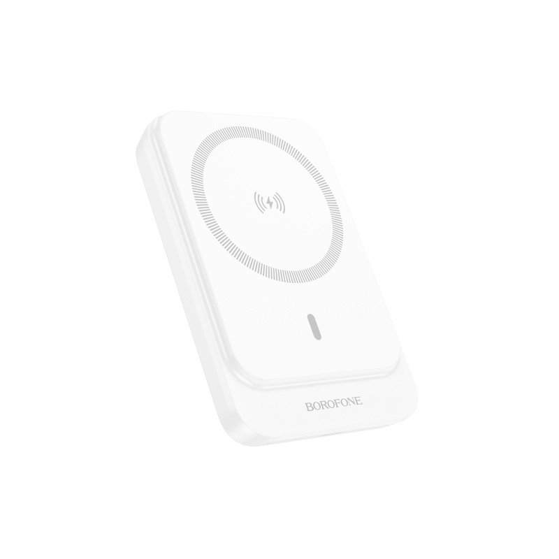 Borofone Power Bank 10000mAh BJ63A Nimble – Type C – PD 20W μαγνητικό με επαγωγική φόρτιση λευκό