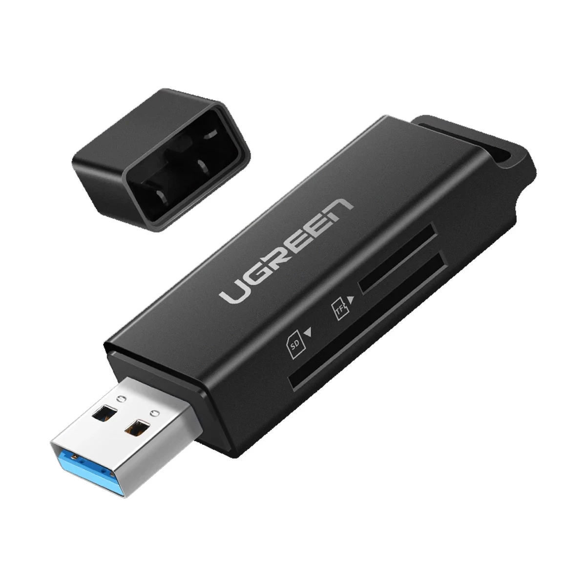 UGREEN Adapter USB-A to SD/MicroSD, black - CM104 / 40752