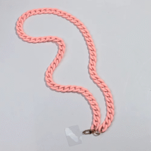 Ρόζ ακρυλική Αλυσίδα λαιμού crossbody για  κινητό τηλέφωνο 120cm