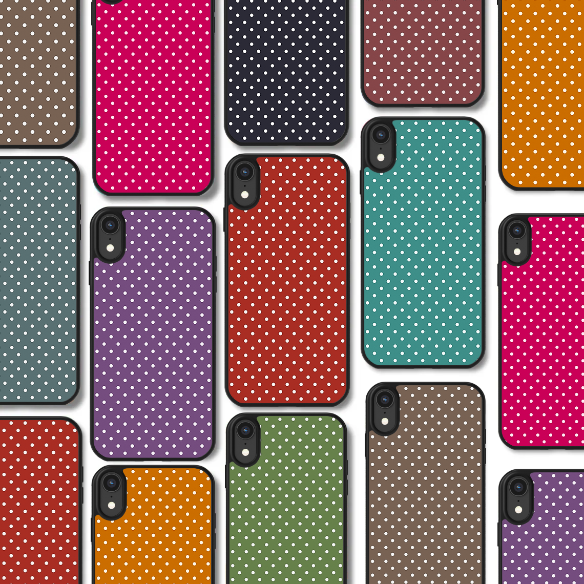 Θήκη για ( iPhone 15 Plus ) Polka Color Dots Series (Κωδ: 600Χ) με 10 Σχέδια επιλογής