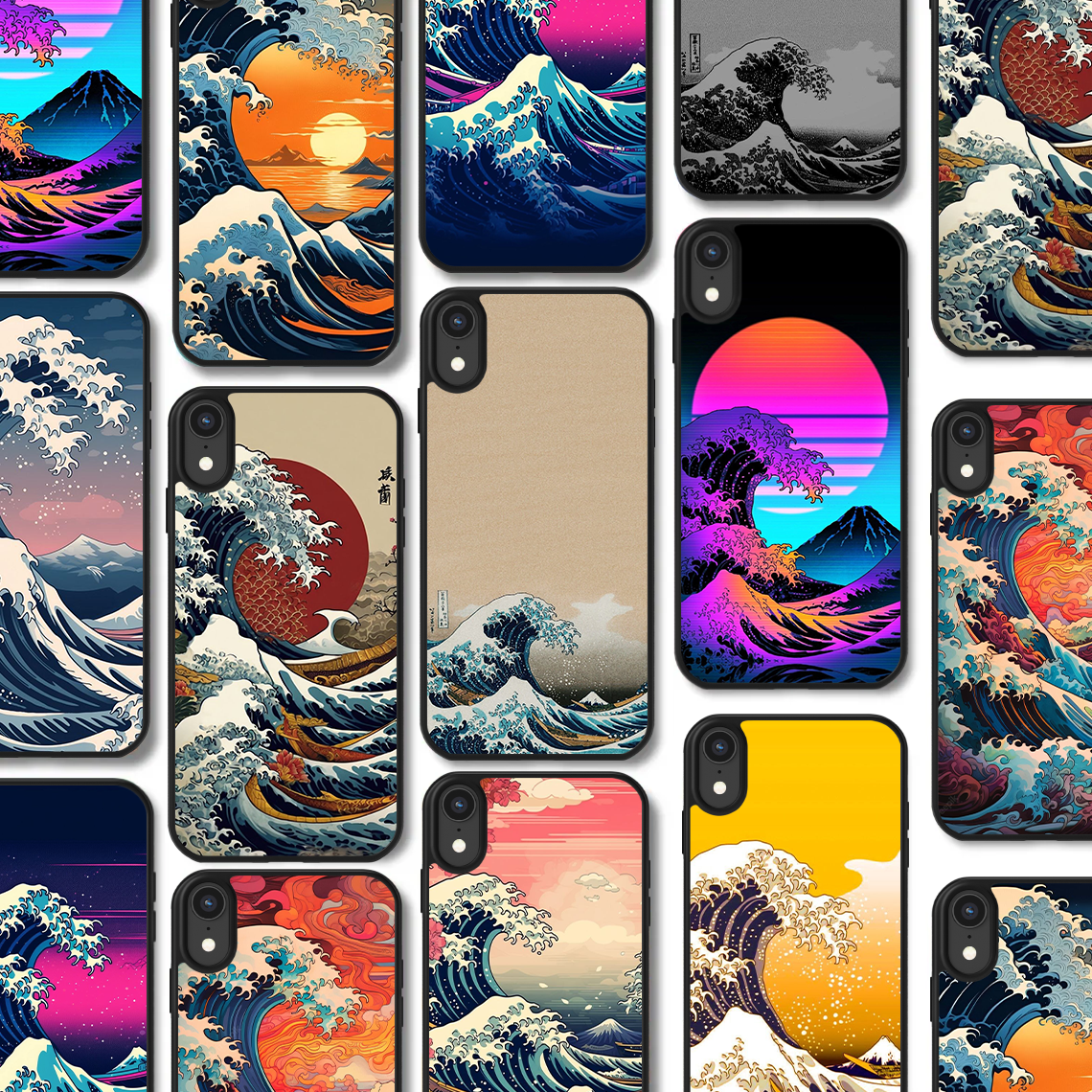 Θήκη για ( Xiaomi Redmi 6 )  The Great Wave Series (Κωδ: 701Χ) με 10 Σχέδια επιλογής