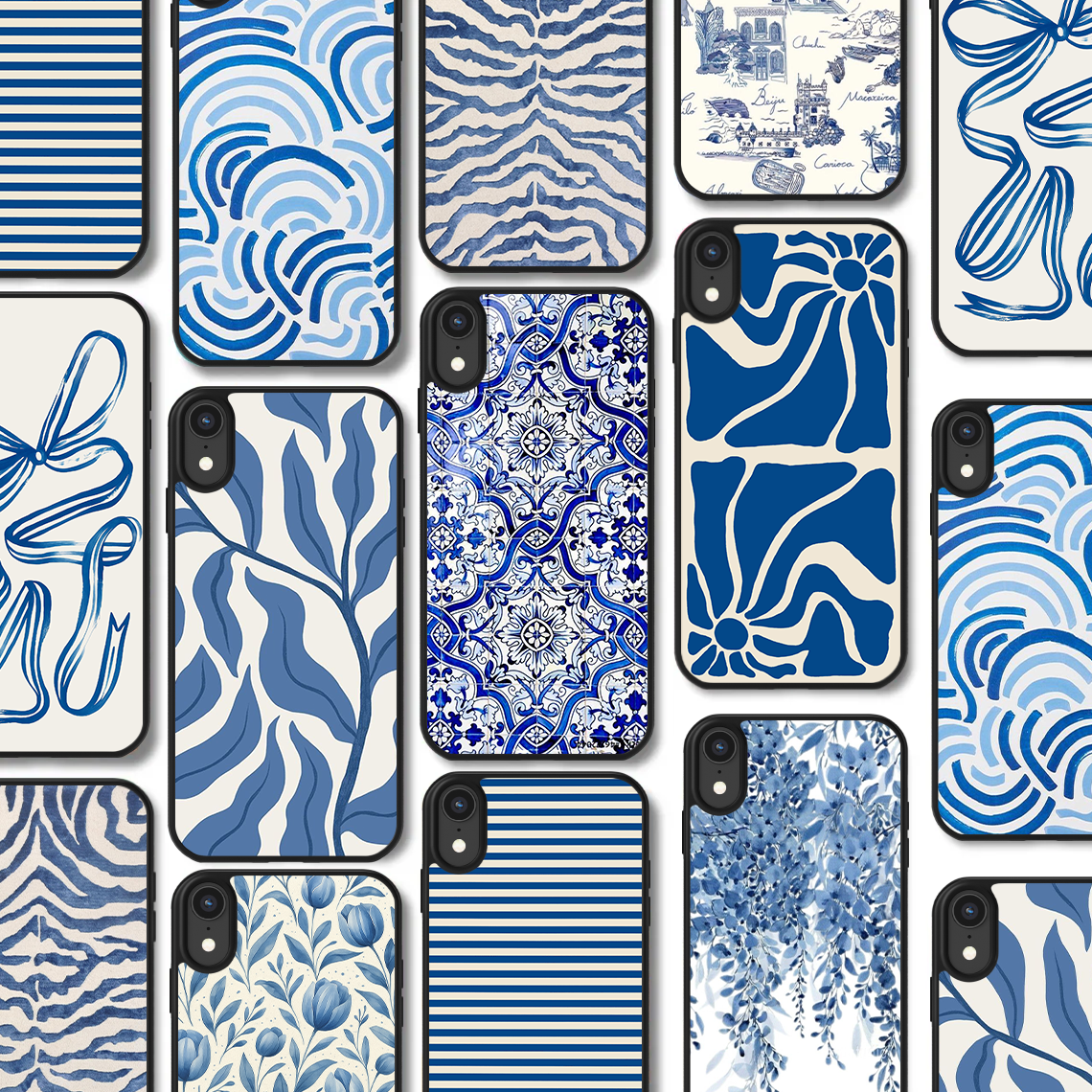 Θήκη για ( Xiaomi Redmi Note 9s ) Beige & Blue Series με 10 Σχέδια επιλογής (Κωδ: 901X)