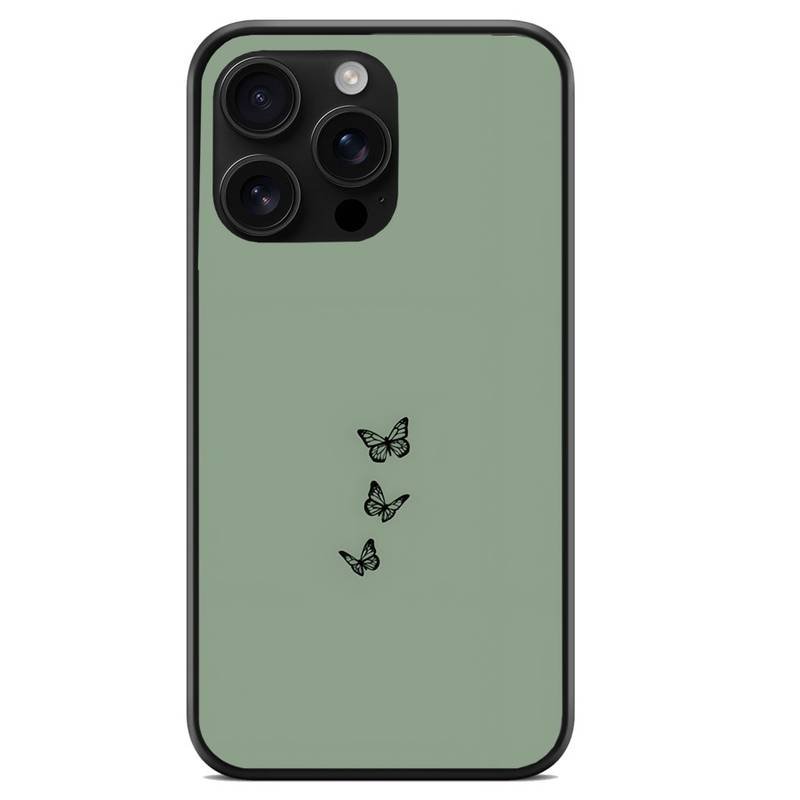 Θήκη κινητού με σχέδιο Black Butterflies για το (Apple iPhone 11)