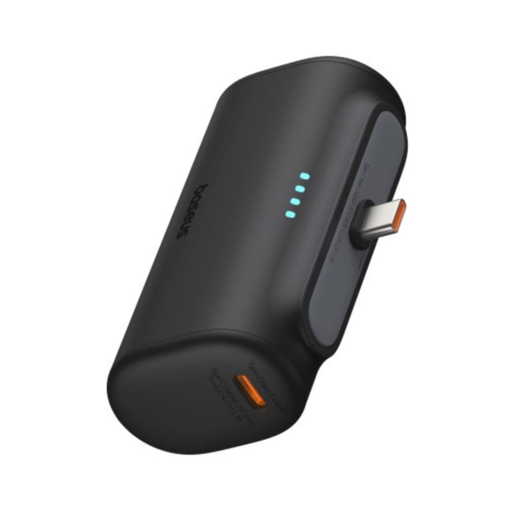 BASEUS Power Bank 5000mAh 20W USB-C + USB-C Μαύρο – P10068306113-00