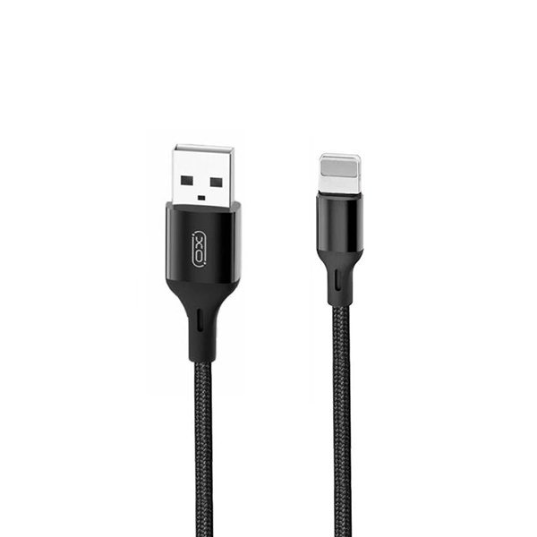 XO Cable USB-A – Lightning, 2m, 2A, NB143 black